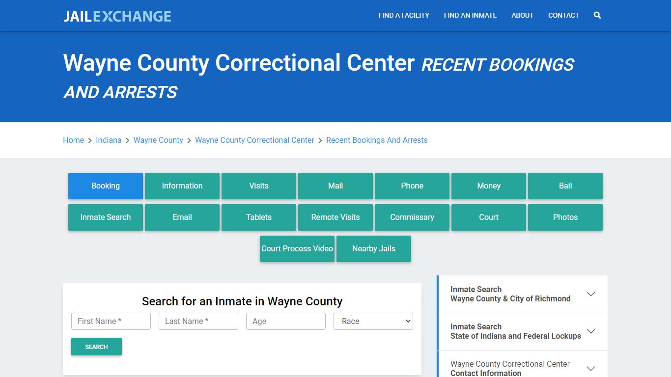 Wayne County Correctional Center Recent Bookings And Arrests